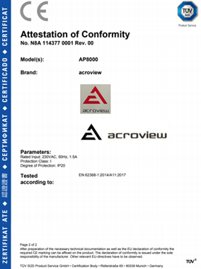 AP8000-CE證書2